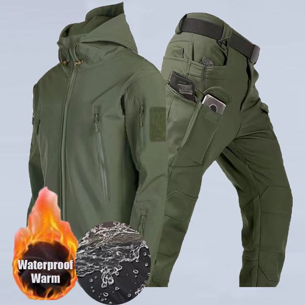 men's jackets autumn winter trousers waterproof sets fleece 2 piece tracksuits thermal coat fall camping hiking skiing pants 221122, Black;brown
men's jackets autumn winter trousers waterproof sets fleece 2 piece tracksuits thermal coat fall camping hiking skiing pants 221122, Black;brown