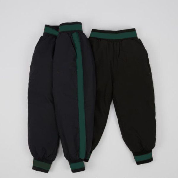 2022 winter new fashion designer boys trousers girls children's down pants printed color strips sports leisure children clothing warm o, Blue
2022 winter new fashion designer boys trousers girls children's down pants printed color strips sports leisure children clothing warm o, Blue