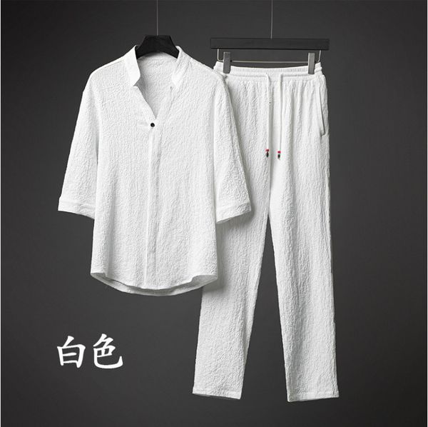 men's hoodies sweatshirts spring and summer men's suit cotton and linen material breathable and comfortable tshirt pants 221122, Black
men's hoodies sweatshirts spring and summer men's suit cotton and linen material breathable and comfortable tshirt pants 221122, Black