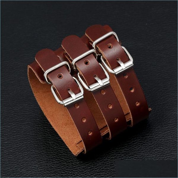 bangle punk motorcycle mtilayer wrap belt leather bangle cuff wide button adjustable bracelet wristand for men women fashion jewelry dhocm, Black
bangle punk motorcycle mtilayer wrap belt leather bangle cuff wide button adjustable bracelet wristand for men women fashion jewelry dhocm, Black