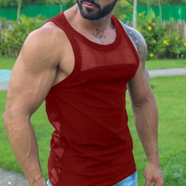 men' tank men tank hollow out sleeveless shirts summer fashion mens clothing slim fit gym clothes workout vest 221122, White;black
men' tank men tank hollow out sleeveless shirts summer fashion mens clothing slim fit gym clothes workout vest 221122, White;black