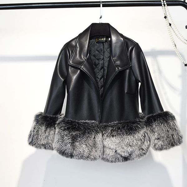 womens leather faux winter fashion warm coat turndown collar fur jacket casual pu 221122, Black
womens leather faux winter fashion warm coat turndown collar fur jacket casual pu 221122, Black