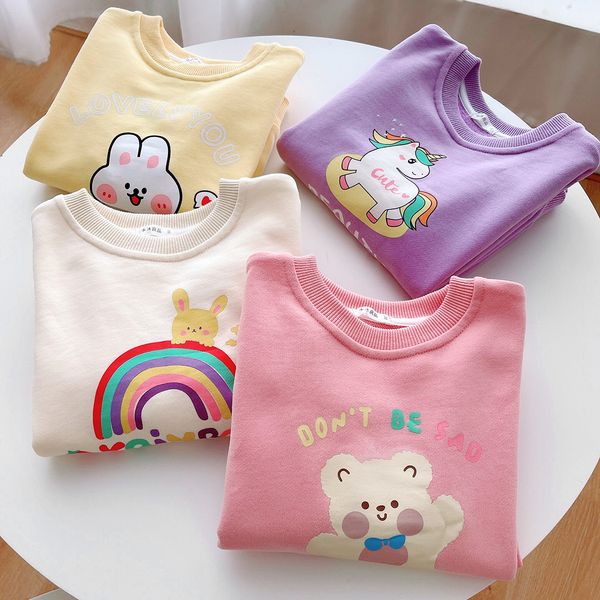 Others Apparel Children's cartoon terry pullover sweater girls' pure cotton thread collar long sleeve bottoming shirt Spring and autumn new baby clothes
Others Apparel Children's cartoon terry pullover sweater girls' pure cotton thread collar long sleeve bottoming shirt Spring and autumn new baby clothes