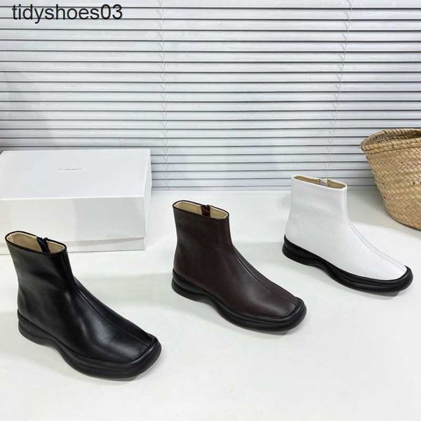 the row shoes niche shoes dress women designers rois leather thick bottom square head short autumn and winter new simple flat bottom martin, Black
the row shoes niche shoes dress women designers rois leather thick bottom square head short autumn and winter new simple flat bottom martin, Black