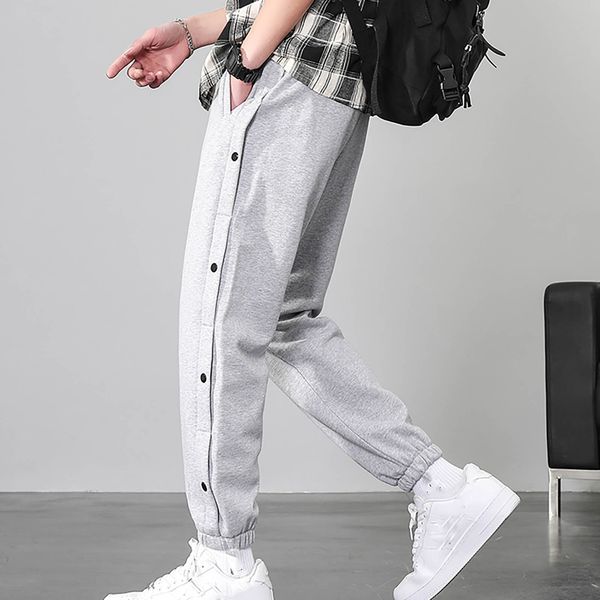 men's tracksuits pantalones hombre pants casual cropped pants fashion casual men's pockets buttoned men's pants jeans relaxed, Gray
men's tracksuits pantalones hombre pants casual cropped pants fashion casual men's pockets buttoned men's pants jeans relaxed, Gray