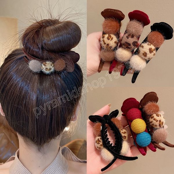 fashion flocking leopard ball hair clip claws for women geometric hairpins barrettes girls trendy hair accessories, Slivery;white
fashion flocking leopard ball hair clip claws for women geometric hairpins barrettes girls trendy hair accessories, Slivery;white