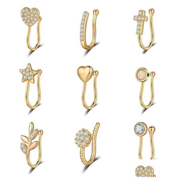 nose rings studs zircon heart cross septum nose rings for women girls faux clip ring non-pierced body jewelry drop delivery 2021 dhadn, Silver
nose rings studs zircon heart cross septum nose rings for women girls faux clip ring non-pierced body jewelry drop delivery 2021 dhadn, Silver