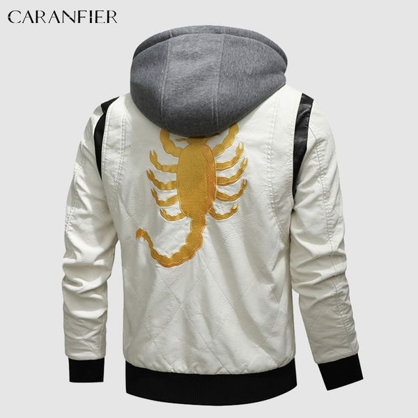 men's leather faux caranfier men jackets male scorpion embroidery moto coats mens clothing pu winter windbreaker outerwear chaquetas ho, Black
men's leather faux caranfier men jackets male scorpion embroidery moto coats mens clothing pu winter windbreaker outerwear chaquetas ho, Black