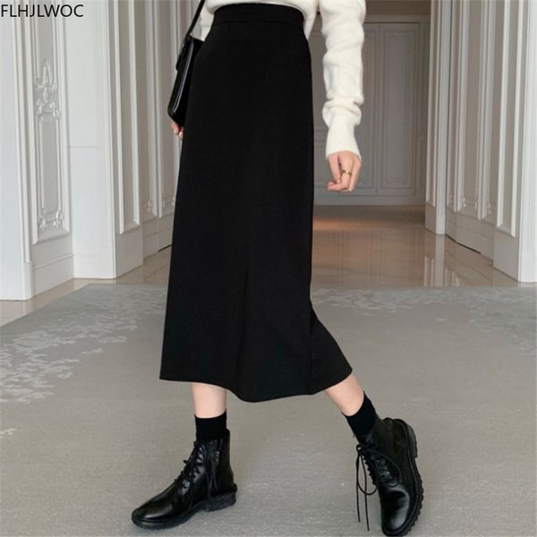 skirts preppy style girls women autumn spring fashion solid black split high waist tunic long pencil o286 221122
skirts preppy style girls women autumn spring fashion solid black split high waist tunic long pencil o286 221122