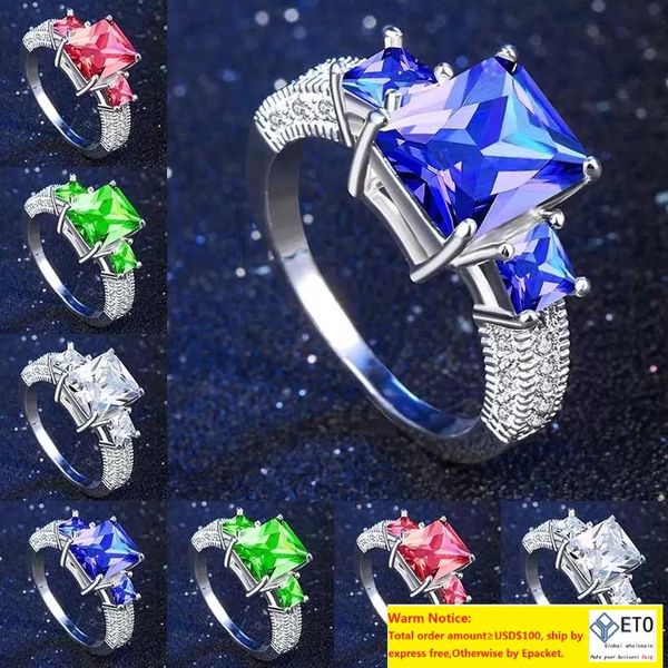 princess blue gem created blue crystal silver color wedding finger crystal ring jewelry for women drop
princess blue gem created blue crystal silver color wedding finger crystal ring jewelry for women drop