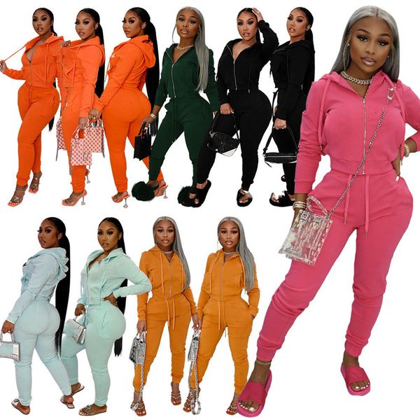 desiger fall winter women's two piece pants fleece tracksuits thick hooded hoodie sweatpants two piece set solid sportswear sweatsuits, White
desiger fall winter women's two piece pants fleece tracksuits thick hooded hoodie sweatpants two piece set solid sportswear sweatsuits, White