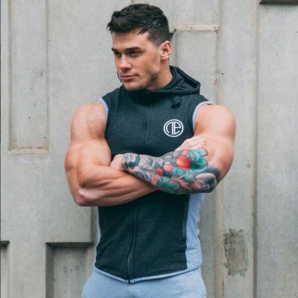 men' tank mens bodybuilding hooded tank cotton sleeveless vest sweatshirt gyms fitness workout casual fashion clothing 221122, White;black
men' tank mens bodybuilding hooded tank cotton sleeveless vest sweatshirt gyms fitness workout casual fashion clothing 221122, White;black