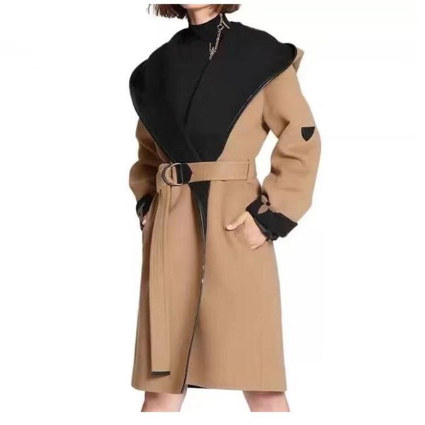 brand designer women's cashmere cape coat autumn and winter contrast color hooded letter print fashion loose women, Black
brand designer women's cashmere cape coat autumn and winter contrast color hooded letter print fashion loose women, Black