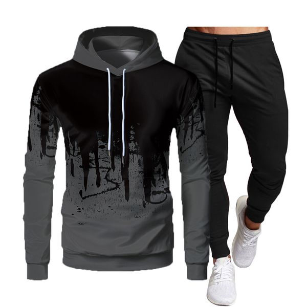 men's hoodies sweatshirts spring and autumn men's sports casual hooded set graffiti print slim fit fashion simple fashion sweater, Black
men's hoodies sweatshirts spring and autumn men's sports casual hooded set graffiti print slim fit fashion simple fashion sweater, Black
