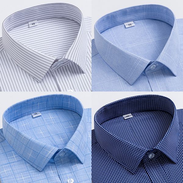men's casual shirts summer men's short sleeve white t embroidered logo stripe iron-plaid middle and elderly dad professional wear, White;black
men's casual shirts summer men's short sleeve white t embroidered logo stripe iron-plaid middle and elderly dad professional wear, White;black