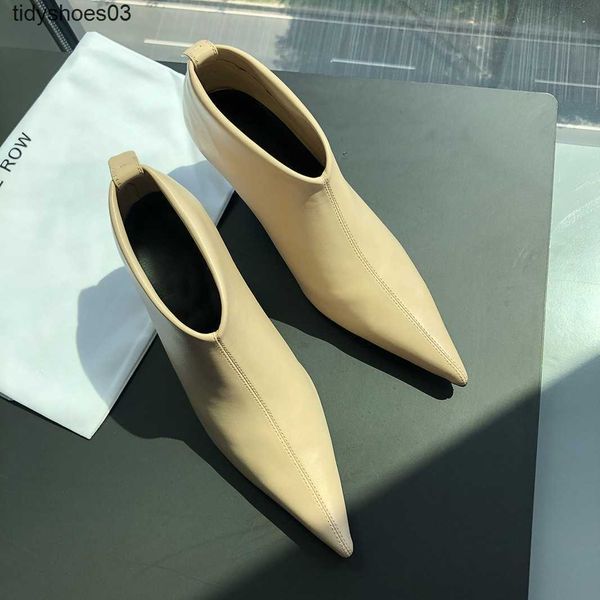 the row sandals designer version of the row pointed high heel sheepskin short boots women's thin heels and bare kitten heel short tube
the row sandals designer version of the row pointed high heel sheepskin short boots women's thin heels and bare kitten heel short tube
