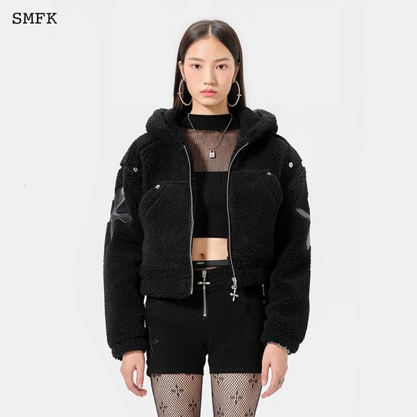 womens jackets smfk women handmade lamb fleece hoodie zip hooded cashmere short thicker woolen babes coat cf002bs 221122, Black;brown
womens jackets smfk women handmade lamb fleece hoodie zip hooded cashmere short thicker woolen babes coat cf002bs 221122, Black;brown