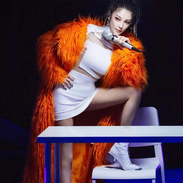 women's fur faux fur hjqjljsl winter fashion women xlong fluffy colorful mongolia sheep fur coat female faux furjacket festival clothes, Black
women's fur faux fur hjqjljsl winter fashion women xlong fluffy colorful mongolia sheep fur coat female faux furjacket festival clothes, Black