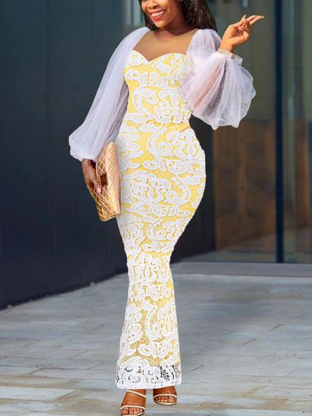 party dresses chic women lace contrast long for evening elegant see through tulle sleeve sweetheart white 2023 cocktail gown 221123, White;black
party dresses chic women lace contrast long for evening elegant see through tulle sleeve sweetheart white 2023 cocktail gown 221123, White;black