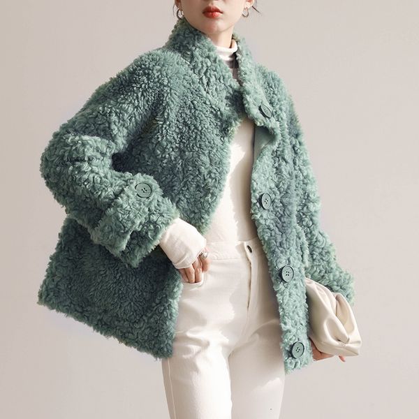 women's fur faux oftbuy fashion luxury winter jacket women real coat knitting wool turn-down collar thick warm outerwear brand 221123, Black
women's fur faux oftbuy fashion luxury winter jacket women real coat knitting wool turn-down collar thick warm outerwear brand 221123, Black