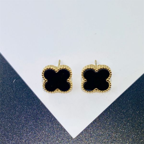 classic clover stud earring necklace gold stainless steel jewelry for women, Golden;silver
classic clover stud earring necklace gold stainless steel jewelry for women, Golden;silver