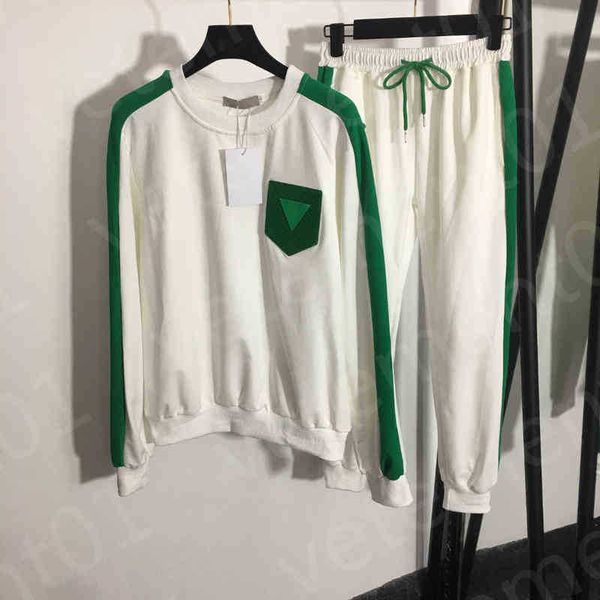 fashion womens two piece pants brand logo letter pattern printed cotton jacket slim fit high waist loose leggings sportswear luxury high end, White 
fashion womens two piece pants brand logo letter pattern printed cotton jacket slim fit high waist loose leggings sportswear luxury high end, White