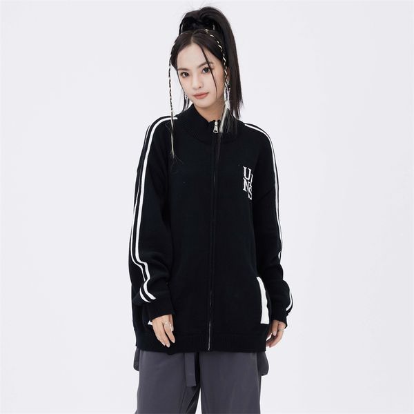new men's jackets for and women autumn winter thick zipper sweater jacket street clothes warm knitted cardigan side webbing fashion cas, Black;brown
new men's jackets for and women autumn winter thick zipper sweater jacket street clothes warm knitted cardigan side webbing fashion cas, Black;brown