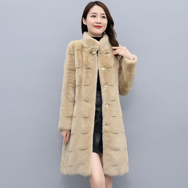 women's fur faux winter warm fur coat clothing fashion plus size black loose stand collar long mink overcoat snow parka coats 221123
women's fur faux winter warm fur coat clothing fashion plus size black loose stand collar long mink overcoat snow parka coats 221123