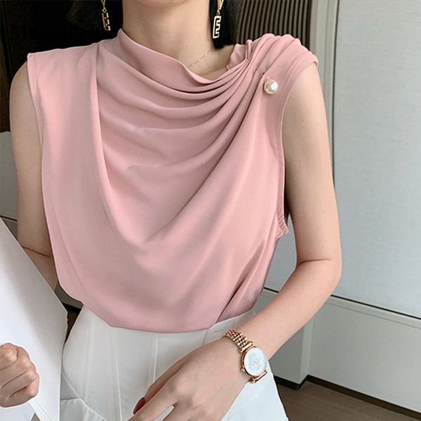 women's jumpsuits rompers summer sleeveless chiffon blouse women elegant beading pleated hong kong style shirts french bottoming blusas, Black;white
women's jumpsuits rompers summer sleeveless chiffon blouse women elegant beading pleated hong kong style shirts french bottoming blusas, Black;white