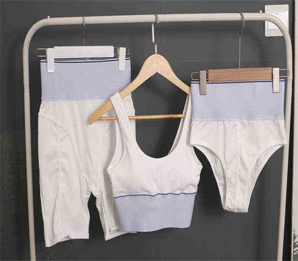 yoga tracksuits activewear set a letter belt sports bra fit halter vest high waist belted shorts three-piece sets, Gray
yoga tracksuits activewear set a letter belt sports bra fit halter vest high waist belted shorts three-piece sets, Gray