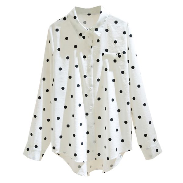 women's jumpsuits rompers summer stylish chiffon shirt women turn down collar printed dot female blouse long sleeve oversize lady blus, Black;white
women's jumpsuits rompers summer stylish chiffon shirt women turn down collar printed dot female blouse long sleeve oversize lady blus, Black;white