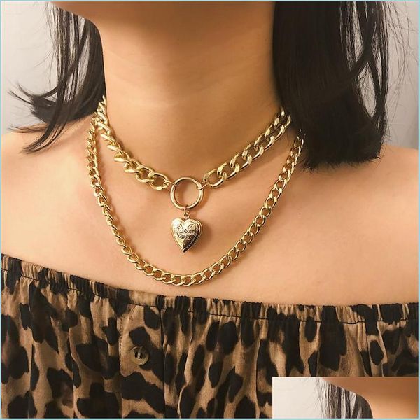 pendant necklaces heart love necklace locket gold chains mtilayer chokers jewelry women necklaces hip hop drop delivery pendants dhvin, Silver
pendant necklaces heart love necklace locket gold chains mtilayer chokers jewelry women necklaces hip hop drop delivery pendants dhvin, Silver