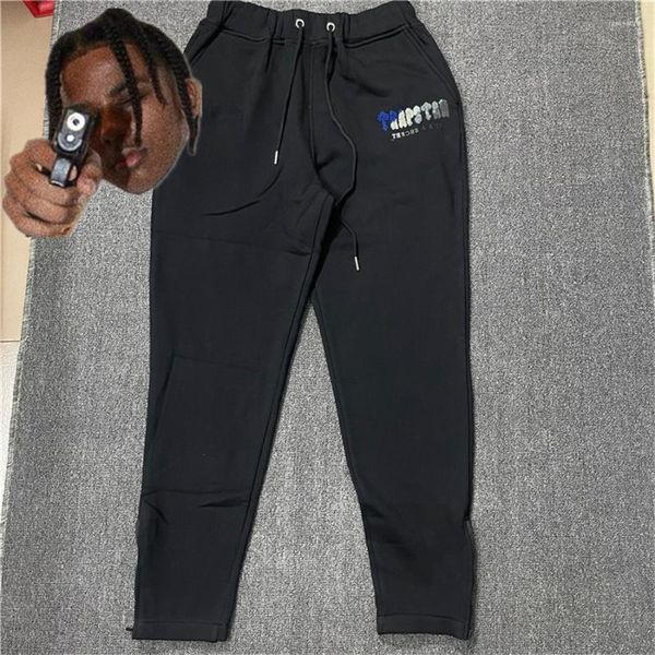 men's pants blue towel embroidered logo sweatpants men women drawstring trousers, Black
men's pants blue towel embroidered logo sweatpants men women drawstring trousers, Black