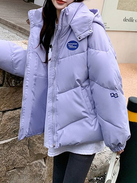 womens down parkas purple jacket women hooded winter clothes loose cotton padded coat thicken warm outerwear female long sleeve 221122, Black
womens down parkas purple jacket women hooded winter clothes loose cotton padded coat thicken warm outerwear female long sleeve 221122, Black