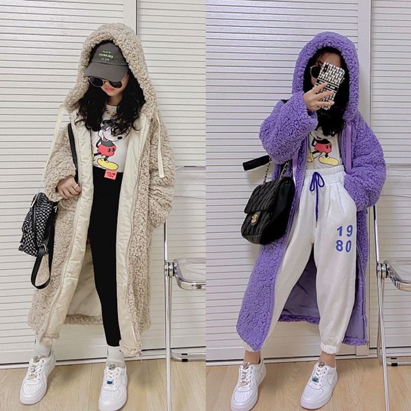 coat girls long wool warm overcoat for children outwear jacket kids hooded solid lamb winter spring 221122, Blue;gray
coat girls long wool warm overcoat for children outwear jacket kids hooded solid lamb winter spring 221122, Blue;gray