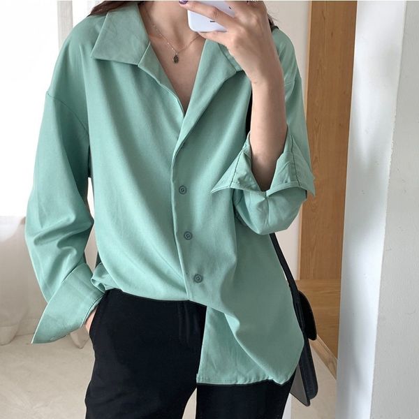women's jumpsuits rompers guuzyuviz pink blusas elegantes de mujer oversized long sleeve chiffon shirt korean harajuk white allmatch wo, Black;white
women's jumpsuits rompers guuzyuviz pink blusas elegantes de mujer oversized long sleeve chiffon shirt korean harajuk white allmatch wo, Black;white
