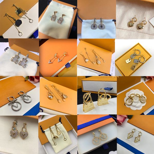 fashion 20 style charm earring women designer letter stud luxury geometric crystal heart-shaped couple earrings for lady party wedding no bo, Golden
fashion 20 style charm earring women designer letter stud luxury geometric crystal heart-shaped couple earrings for lady party wedding no bo, Golden