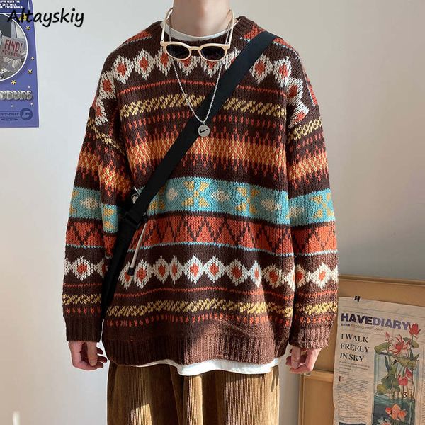 women's sweaters vintage sweater women chic ins harajuku college couples teens knitwear all-match thicker fall spring ladies pullovers, White;black
women's sweaters vintage sweater women chic ins harajuku college couples teens knitwear all-match thicker fall spring ladies pullovers, White;black