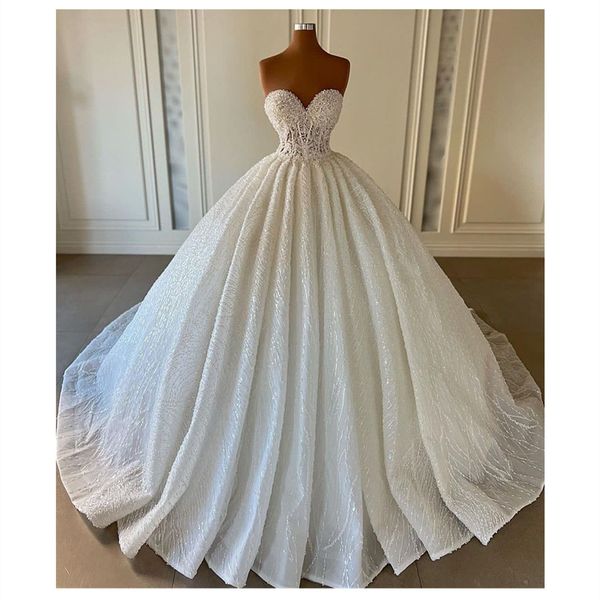 2023 ballgown wedding dresses bridal gown sweetheart neckline lace applique sequins tulle satin floor length custom made plus size vestido d, White
2023 ballgown wedding dresses bridal gown sweetheart neckline lace applique sequins tulle satin floor length custom made plus size vestido d, White