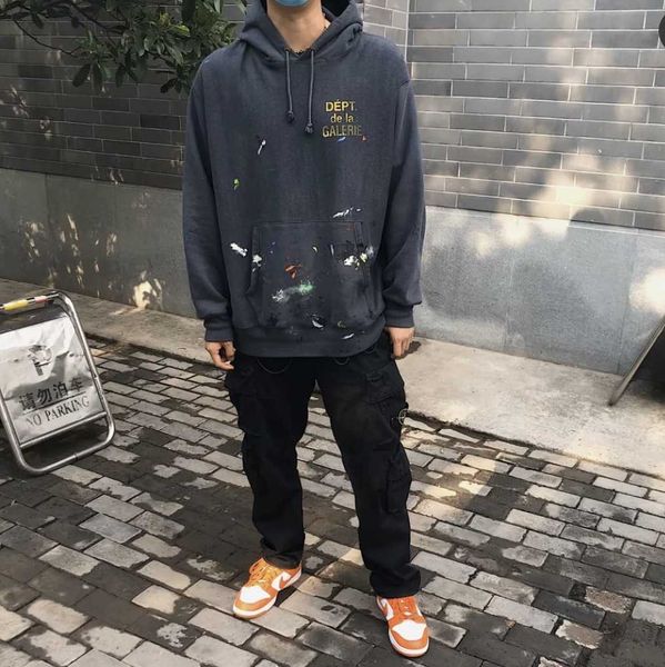 men hoodie designer gall dep cotton hoodiy oversize casual leisure tide colorful speckle graffiti hand printed ins high street fashio 52lv, Black
men hoodie designer gall dep cotton hoodiy oversize casual leisure tide colorful speckle graffiti hand printed ins high street fashio 52lv, Black