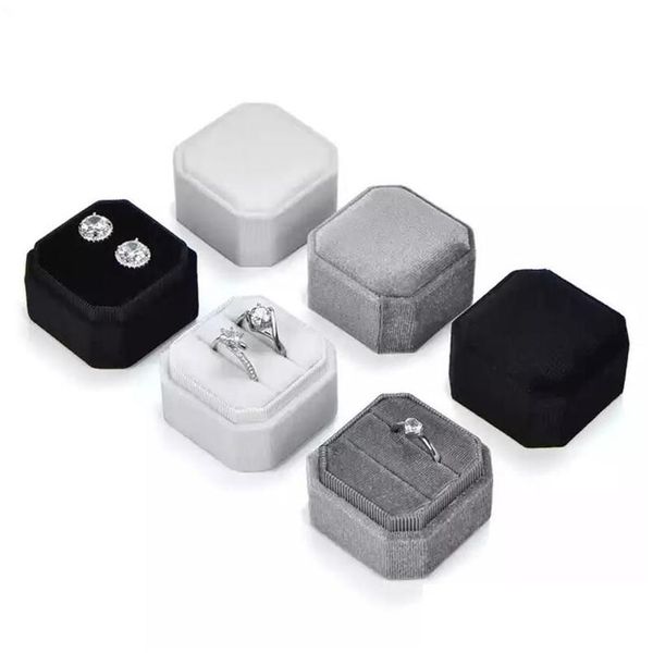 jewelry boxes octagon double ring box holder jewelry organizer earrings storage cases for ceremony girls proposal drop delivery pack dhd5m, Black;white
jewelry boxes octagon double ring box holder jewelry organizer earrings storage cases for ceremony girls proposal drop delivery pack dhd5m, Black;white