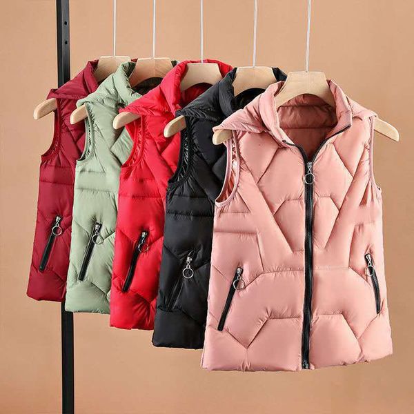 women's vests waistcoat spring autumn wear short jacket warm large size 5xl thicke sleeveless hooded cotton student coat 221123, Black;white
women's vests waistcoat spring autumn wear short jacket warm large size 5xl thicke sleeveless hooded cotton student coat 221123, Black;white
