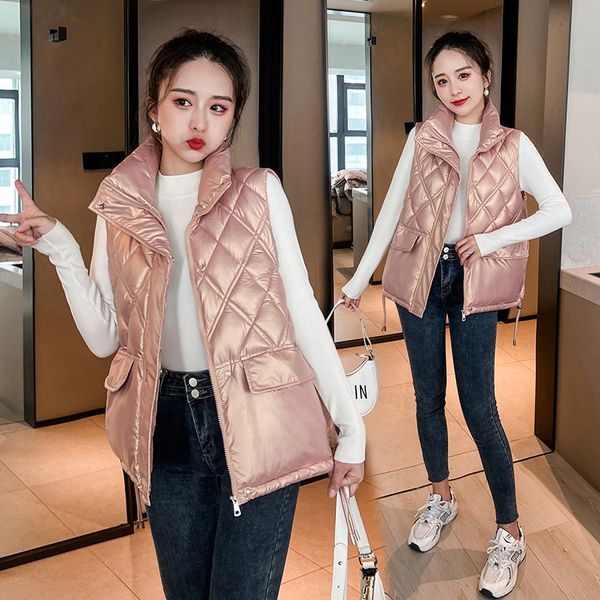 women's vests autumn winter down cotton vest coat turn collar warm waistcoat for casual sleeveless jacket chaleco mujer 221123, Black;white
women's vests autumn winter down cotton vest coat turn collar warm waistcoat for casual sleeveless jacket chaleco mujer 221123, Black;white