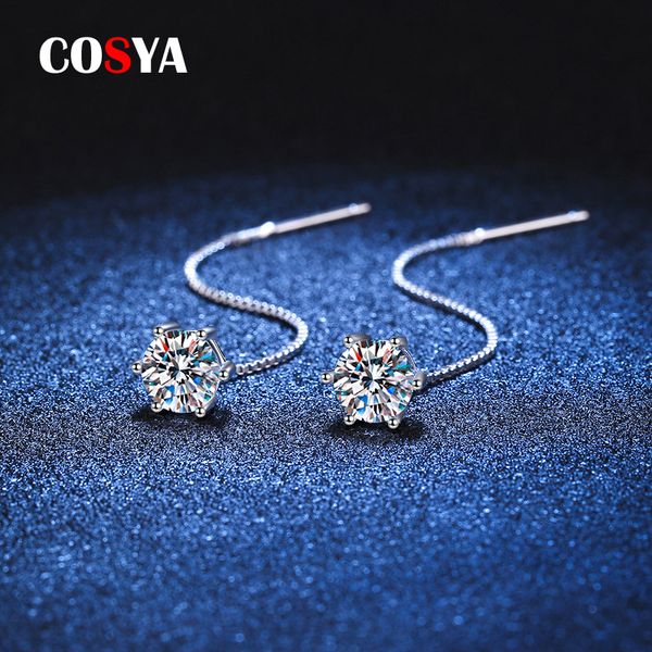 stud cosya 925 sterling silver 1ct d vvs1 diamond with gra classic 6 prong tassel earrings for women fine jewelry 221119, Golden;silver
stud cosya 925 sterling silver 1ct d vvs1 diamond with gra classic 6 prong tassel earrings for women fine jewelry 221119, Golden;silver