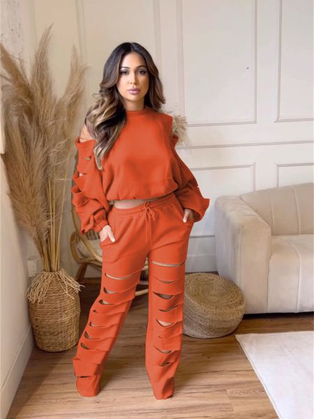 women's two piece pants cutout hollow out two 2 piece sets womens outfits autumn y2k clothes pullover sweatshirt long pants suit tracks, White
women's two piece pants cutout hollow out two 2 piece sets womens outfits autumn y2k clothes pullover sweatshirt long pants suit tracks, White