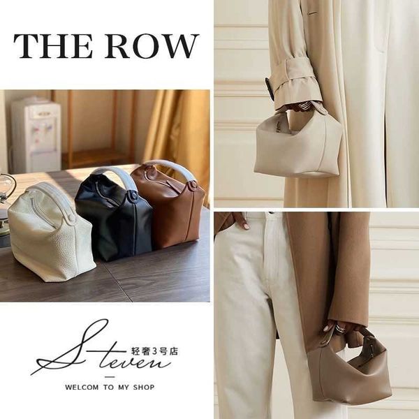 luxury the row female bags box bag lesb cowhide lady handheld small white one
