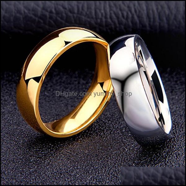 band rings simple stainless steel smooth gold rings women men engagement wedding fashion jewelry drop delivery dhcru, Silver
band rings simple stainless steel smooth gold rings women men engagement wedding fashion jewelry drop delivery dhcru, Silver