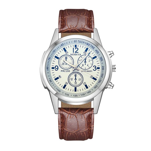 new modiya faux leather roman watch women mens analog quarts watches three eyes design men wristwatch cool numeral casual clock for christma, Slivery;brown
new modiya faux leather roman watch women mens analog quarts watches three eyes design men wristwatch cool numeral casual clock for christma, Slivery;brown