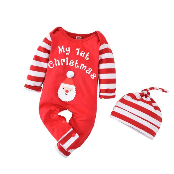 rompers born baby girls boys long-sleeved santa jumpsuit christmas stripe print round neck long pants hat spring autumn 221122, Blue
rompers born baby girls boys long-sleeved santa jumpsuit christmas stripe print round neck long pants hat spring autumn 221122, Blue