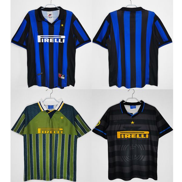 retro soccer jersey 1995 96 97 98 99 classic vintage djorkaeff milito baggio pizarro djorkaeff adriano men kids football shirt camiseta fut, Black;blue
retro soccer jersey 1995 96 97 98 99 classic vintage djorkaeff milito baggio pizarro djorkaeff adriano men kids football shirt camiseta fut, Black;blue